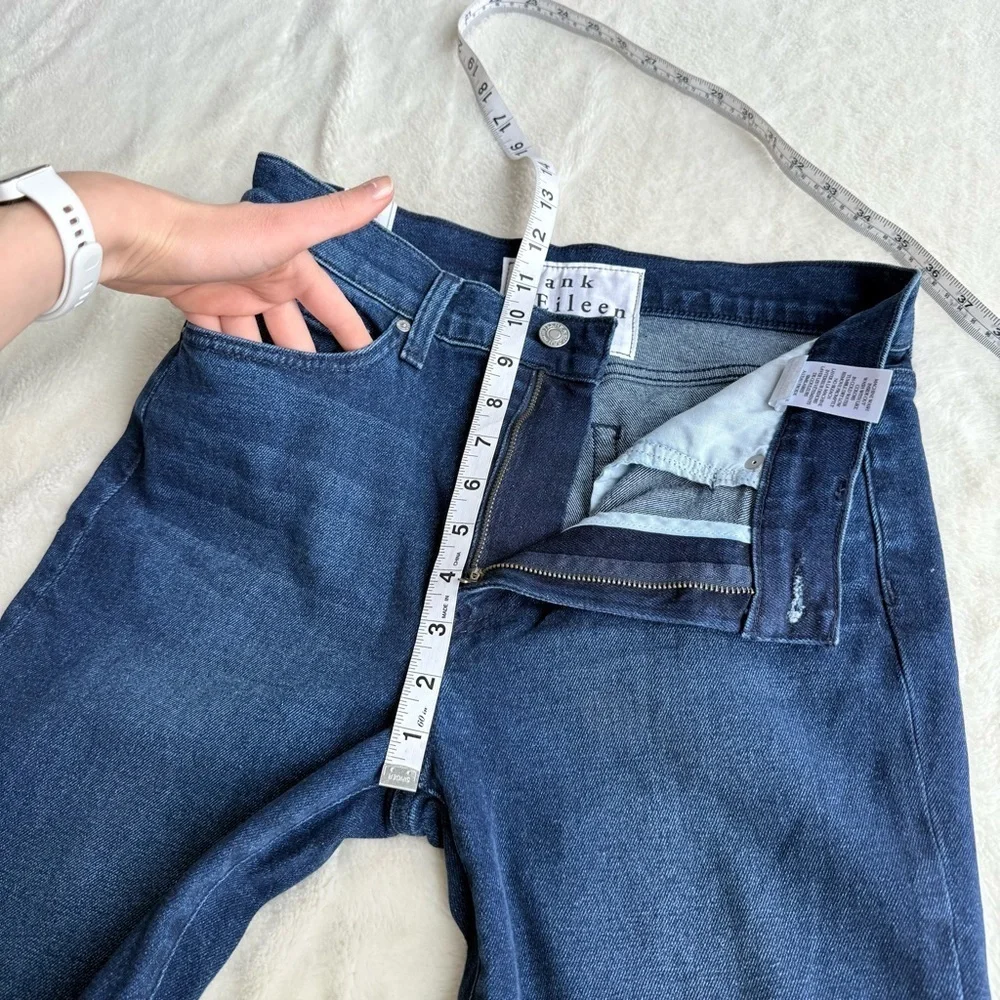 Frank & Eileen NWOT Everyday Cork Rinse Blue Cropped Raw Jeans 27 - Picture 8 of 10